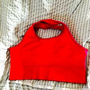 Alphalete pink vault sports bra size Large